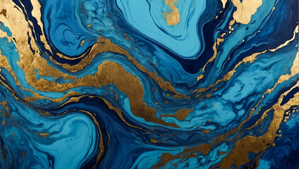  Blue gold marble background 