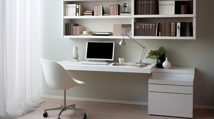 Wall Mural - productivity interior home office desk