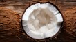 texture cut coconut background