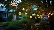 lively outdoor hanging lights