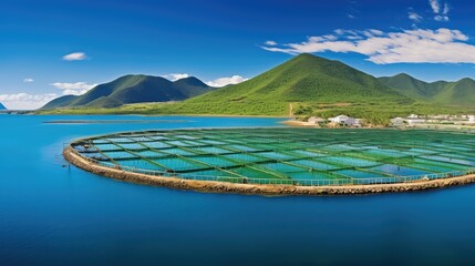 Poster - breeding dorado fish farm