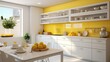 appliances white and yellow background