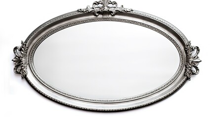 Poster - mirror silver oval