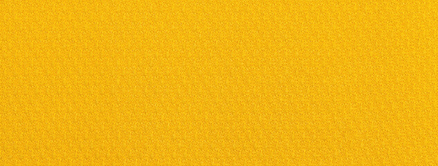 Texture of bright yellow background from textile material with wicker pattern, macro. Vintage fabric cloth