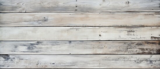 Poster - Close-up view of a wooden wall painted white, showcasing the texture and grain of the wood