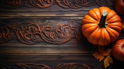 Poster - vibrant food pumpkin background