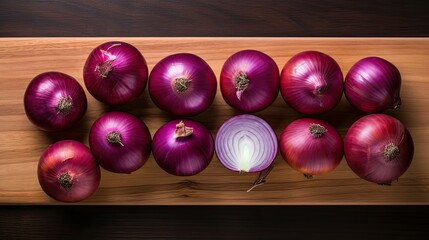 Canvas Print - cooking fresh onion isolated