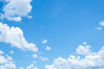 Wall Mural - Beautiful blue sky with white clouds