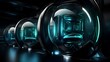 Captivating Capsules in an Enigmatic Alien Laboratory A Futuristic