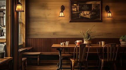 Poster - cozy brown boards