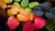 colors leaves raspberry fruit