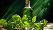 © vectorwin - vibrant basil olive oil