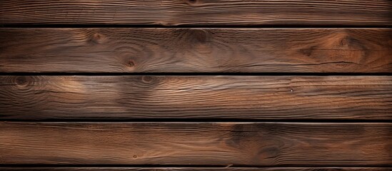 Poster - Detailed close-up of a wooden wall showing a rich and intricate wood grain pattern