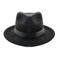 Wall Mural - black hat isolated on white