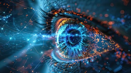 Biometric eye scan and network