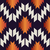 Fototapeta Do przedpokoju - Aztec southwest colorful pattern. Vector colorful native American southwestern geometric shape seamless pattern. Southwest geometric pattern use for textile, home decoration elements, upholstery, etc.