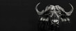 Isolated Bull Portrait: Strong Monochromatic Image