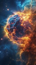 Supernova Remnant Hubble Telescope Image