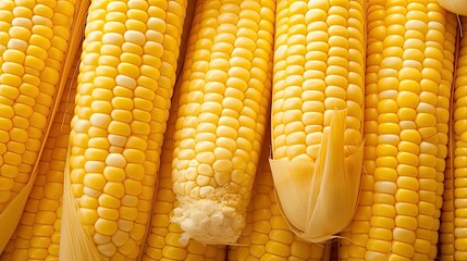 Sticker - juicy fresh corn background