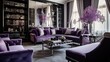 royal interior design purple