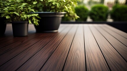 Sticker - teak dark wood grain