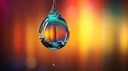 Canvas Print - suspended oil droplet