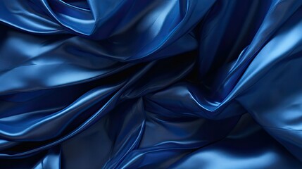 Wall Mural - crumpled blue foil