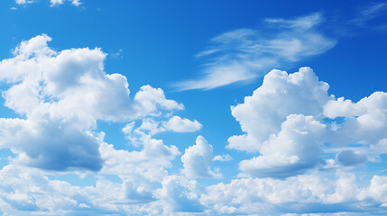 Wall Mural - blue sky with white cloud background. white cloud with blue sky background.