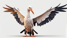 Stork Bird On Transparent Background