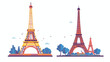 Eiffel tower isolated vector illustration it is easy