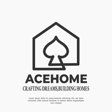 Ace Home Logo Design Template