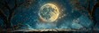 Moonlit Mystique A Cosmic Journey Through the Night Sky Generative AI