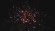 Red Glowing Lights Particles Spreading Animation Background 