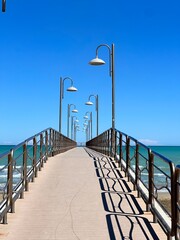 Wall Mural - Vasto Marina. Pontile sulla spiaggia. Abruzzo. Italia