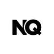 Letter N and Q, NQ logo design template. Minimal monogram initial based logotype.