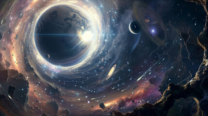 Wall Mural - abstract cosmic background