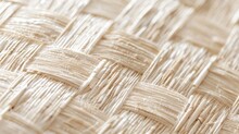 A Closeup Shot Of The Wallpaper In The Third Image Reveals The Intricate Weaving Pattern Of Jute Fibers Giving It A Modern And Stylish Look. The Subtle Sheen Of The Natural Fibers .