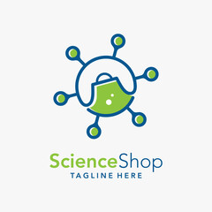 Wall Mural - Science shop logo design