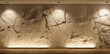 © spr0ut7 design - Interior wall of stone with ambient warm lighting accents along the ceiling and also along the ground; natural architectural element background image