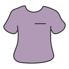 Sticker - A colored design icon of t shirt

