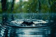 Rainy Day A Splash of Water Amidst the Rain Generative AI