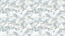 Texture Camouflage Hiver Militaire Qui Se Répète - Sans Bord	