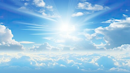 Canvas Print - sky sunny skies background