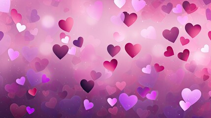 Sticker - he pink purple heart background