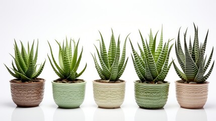 Wall Mural - green aloe isolated