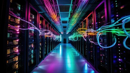 Canvas Print - storage technology servers