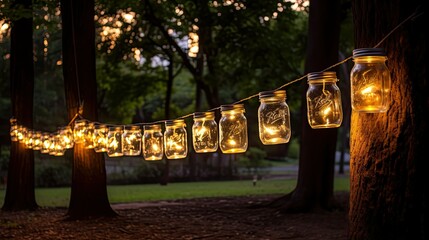 Sticker - fairy jar lights