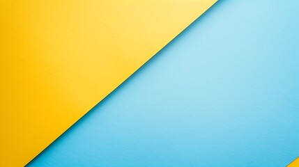 two tone opposite colors yellow and light blue paper background