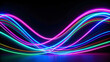 Abstract Neon Lines Background