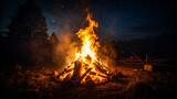 Fototapeta Sport - Cozy Night Bonfire